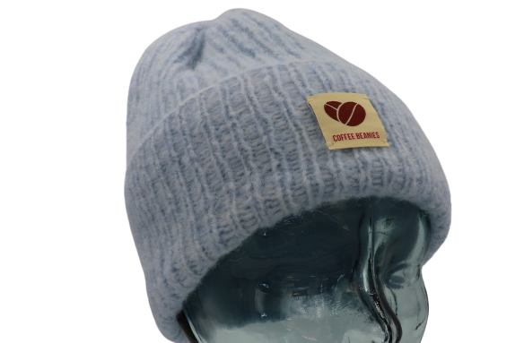 Coffee Beanies Sky strikhue - Lyseblå - Bahne